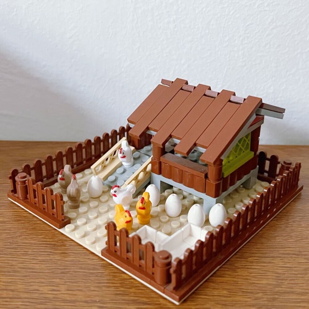 新しいMOCチキンコップモデル組み立てブロック、都市型農場動 - Urban Farming Education のレビューと価格