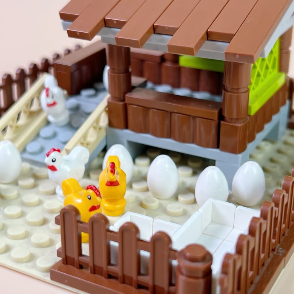 新しいMOCチキンコップモデル組み立てブロック、都市型農場動 - Urban Farming Education のレビューと価格