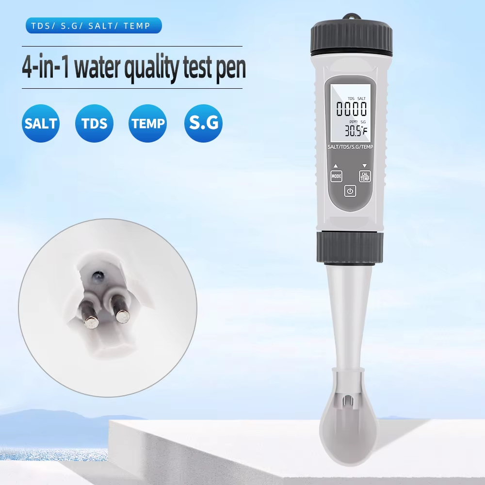 4 in 1デジタル塩分計 TDS EC S.G 温度計、海 - Ec Meter Digital のレビューと価格